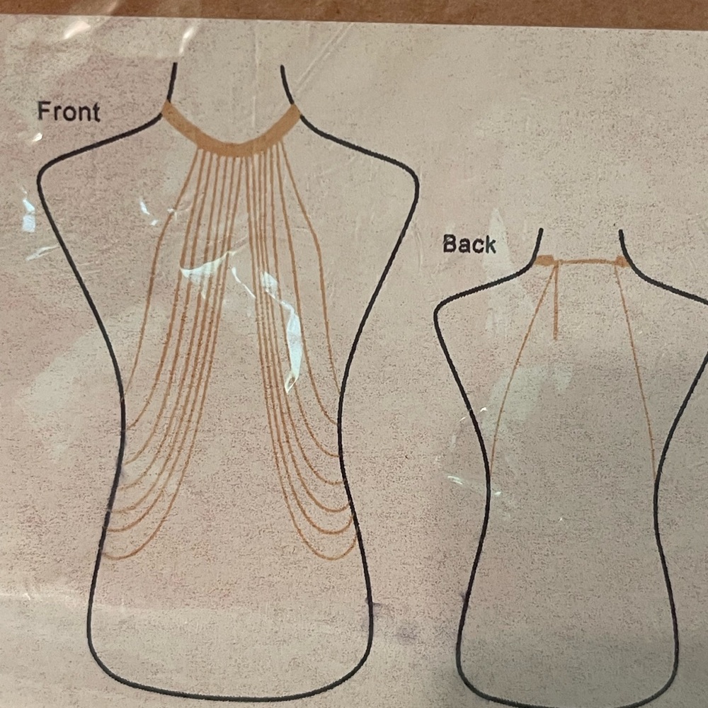 Elegant Gold Body Chain